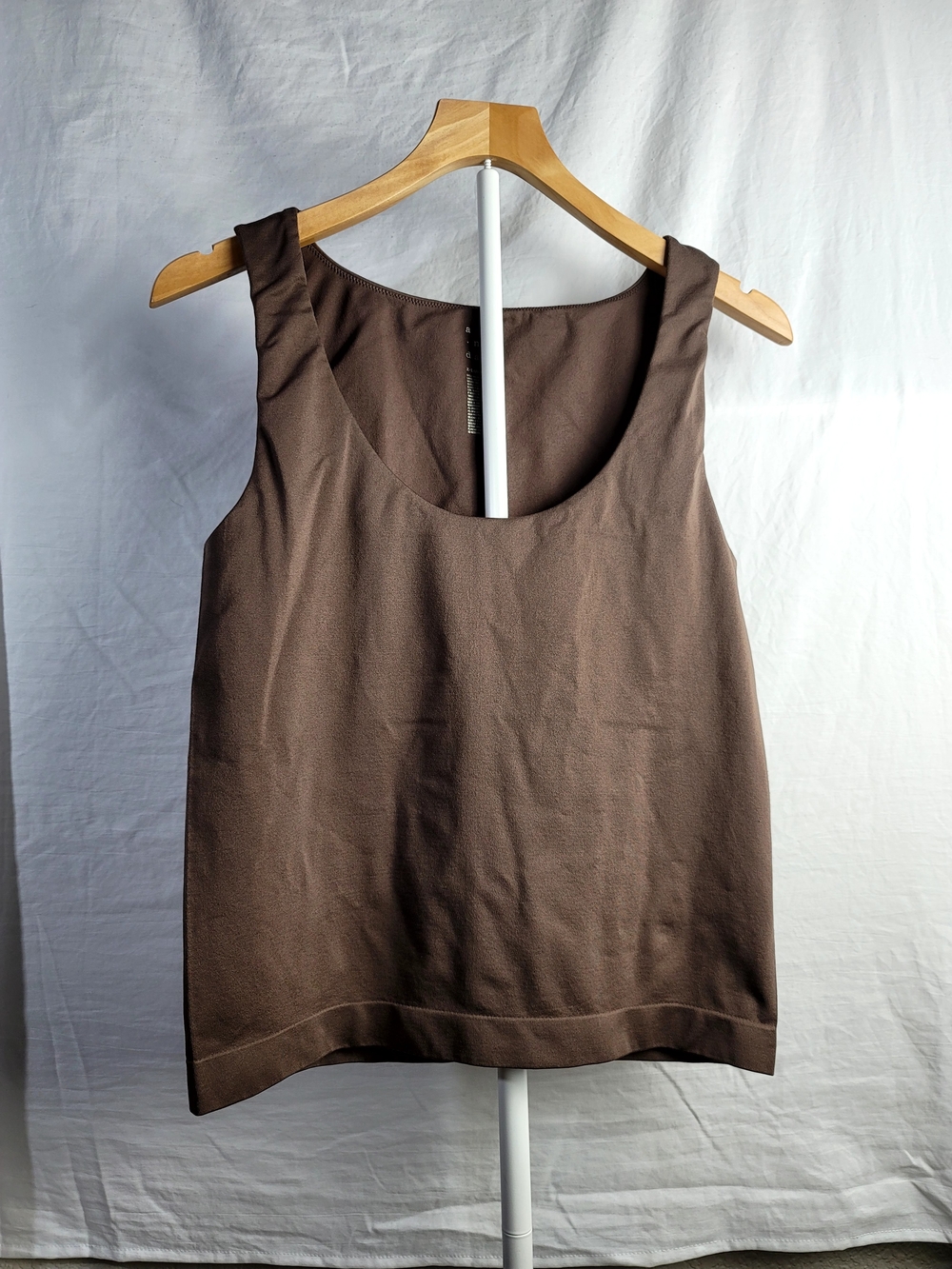 A New Day Brown Scoop Neck Tank Top